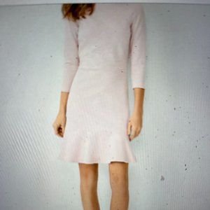 Pink Flounce Sheath Dress
